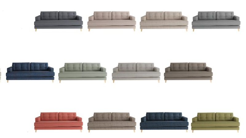 sofa băng SB4-01 được làm bằng vải nhập khẩu cao cấp